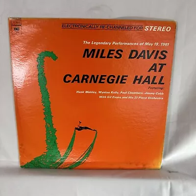 Miles Davis At Carnegie Hall Vinyl Record 1970's Columbia Jazz LP • $10