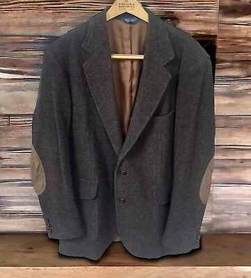 Vintage Pendleton Blazer Men’s 42L Tweed Jacket Wool Donegal Coat Elbow Patches • $99.95