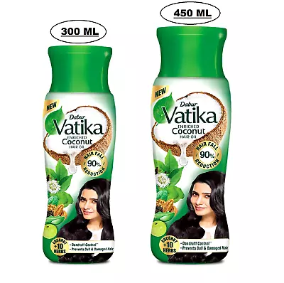 Dabur Vatika Enriched Coconut Hair Oil For Dandruff Control Dull & Damaged Hair • $28.15