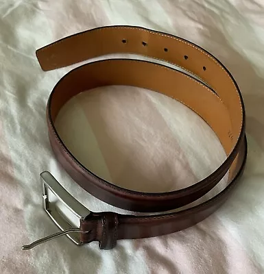 Magnanni Brown Leather Belt Size 34 Men’s. • $35