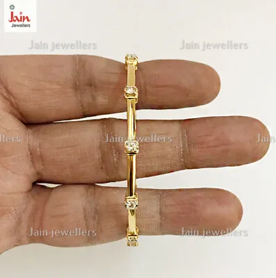14 Kt 18 Kt Gold 0.96 Ct IJ/SI1 Real Genuine Diamonds Women's Bracelet Bangle • $3550