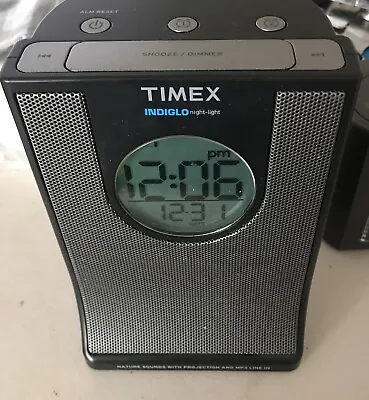 Timex Alarm Clock Indiglo Night Light Radio T436B AM/FM & MP3 Line-In • $12