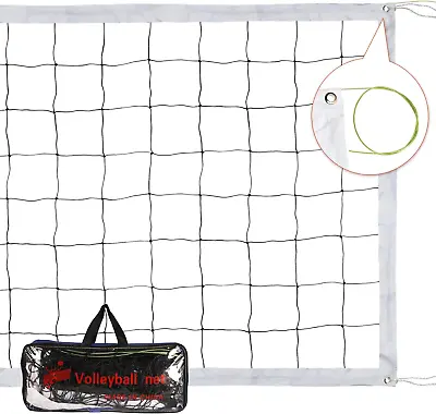 32FT X 3FT Heavy Duty Outdoor Volleyball Net With Steel Cable • $41.71
