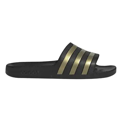 $35.95 • Buy Adidas Adilette Aqua Slides Sandals - Unisex - Black/Gold/Black