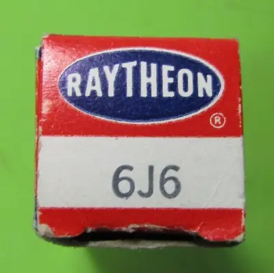 $4.75 • Buy Raytheon 6J6 Vacuum Tube Vintage NIB NOS TV Guitar AMP Ham Radio MINT USA