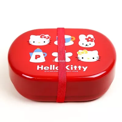 Sanrio Vintage 2000 Hello Kitty Red Bento Lunch Box Japan Limit 9 L X 6 W X 4 H • $56.87