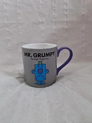 Mr. Grumpy Mug - Roger Hargreaves Turn That Frown Upside Down Mr Men Grey Purple • £9.99