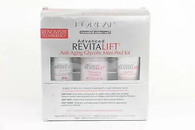 2 PACK L'oreal Advanced REVITALIFT AntiAging Glycolic Mini Peel 3 Piece Kit  U36 • $49