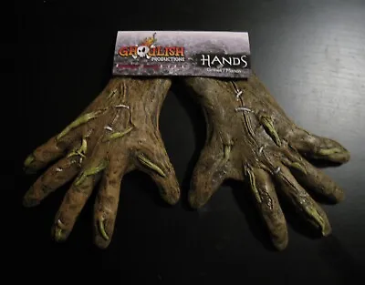 Scarecrow Pumpkin Hands Monster Adult Halloween Costume Gloves • $34.95