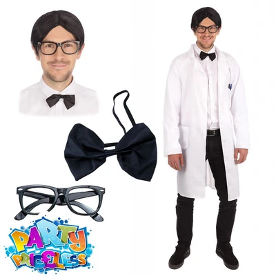 £13.95 • Buy Adult Mens Doctor Surgeon School Boy Geek Costume Nerd Fancy Dress Outfit 