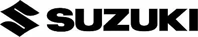  (2) 9  Suzuki Logo Motorcycle Car Decals Stickers BLACK • $4.99