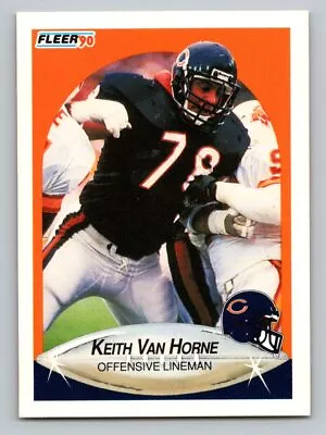 1990 Fleer     #302 Keith Van Horne  Chicago Bears  Football Card • $1.50