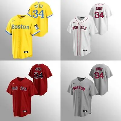 David Ortiz Red Sox Stitched Jersey White / Red / City Connect / Navy • $41.99