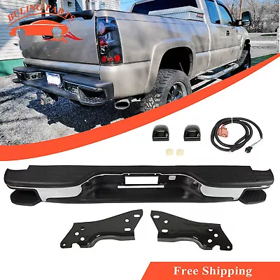 Rear Bumper Chrome Fits 1999-2006 Chevy Silverado GMC Sierra 1500 W/Corner Steps • $182.55