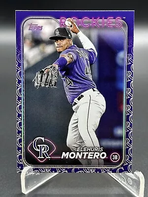 ELEHURIS MONTERO 2024 TOPPS TEAM COLOR BORDER VARIATION SSP #341 Rockies • $13.50