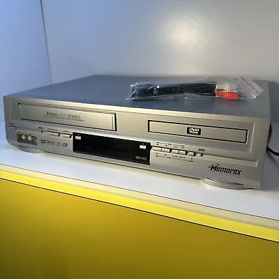 Memorex MVD4540 DVD 4 Head VCR Combo Player VHS Tested No Remote WORKS  • $50