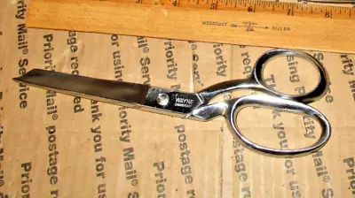 Vintage Chrome Plated SEWING SCISSORS / SHEARS  8  Made In Italy VGUC • $13