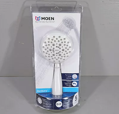 Moen 23046W Banbury 5 Spray Setting Glacier White Handheld Shower Head *NEW* • $24.99