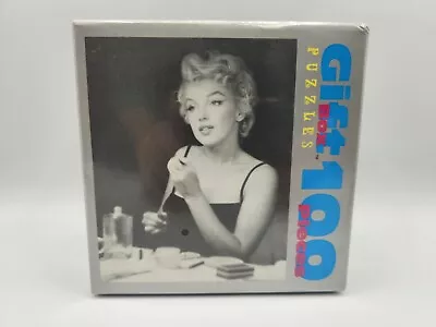 Vintage Marilyn Monroe Black & White 100 Piece Puzzle Gift Box Puzzle 1995  • $19.99