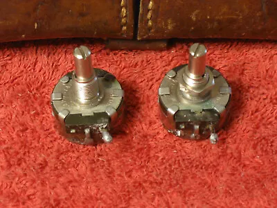 2 Vintage 1950's 1960's Clarostat Potentiometers Pots Guitar Amp Amplifier • $29.95