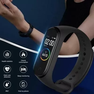 Fitness Tracker Activity Heart Rate Monitor Smart Watch Waterproof Bluetooth AUS • $18.99