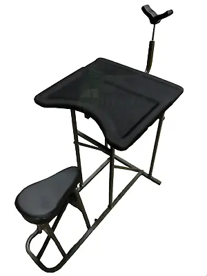 Shooting Table Bench Rifle Rest Gun Stand And Padded Seat • £94.99