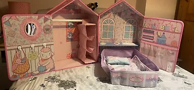 Baby Annabell Folding Bedroom Dolls House Wardrobe • £10