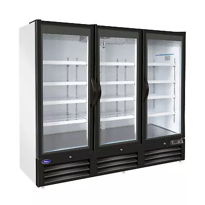 Valpro VP3F-72MDV 81  Three Glass Door Freezer Merchandiser In White 72 Cu. Ft. • $4672.94