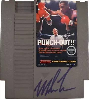 Iron Mike Tyson Autographed Nintendo Punch Out Video Game & Case ASI Proof • $349.99