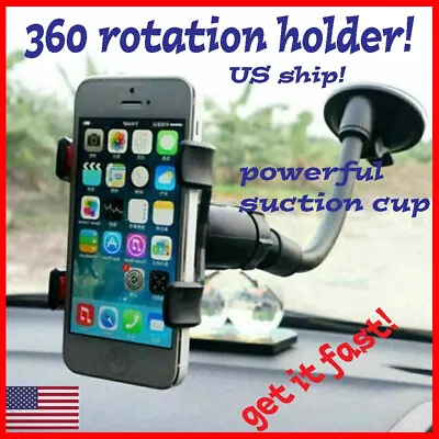 360° Car Windshield Mount Cradle Holder Stand For Mobile Cell Phone GPS IPhone X • $5.99