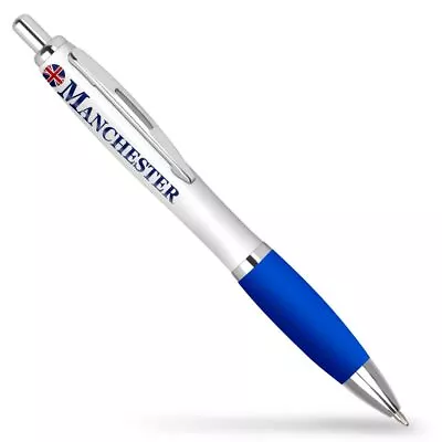 MANCHESTER City England - Blue Ballpoint Pen Travel #216125 • £3.99