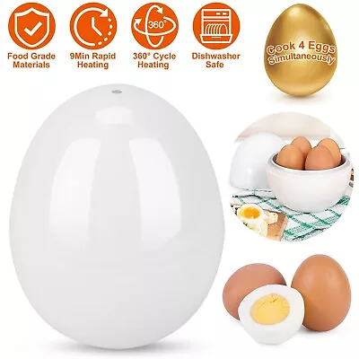 Kitchen Microwave Egg Boiler Steamer Ball Shape Cooker Up To 4 Eggs Dishwasher • $14.39