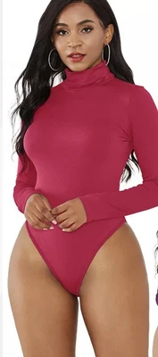 £12.58 • Buy Women’s Turtleneck Bodysuit - Sizes S, M, L, XL  Several Colors Available