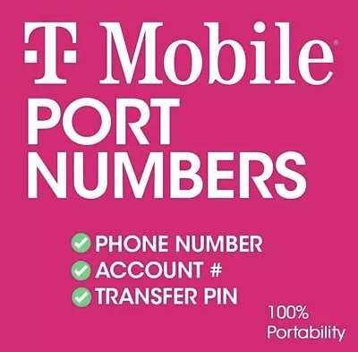 T-Mobile Port  Numbers For Sale NYC AREA CODE • $7.99