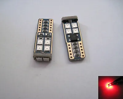 6pcs Samsung 12W 3030 SMD LED T10 194 168 920 921  Ultra Red Color  • $15.12