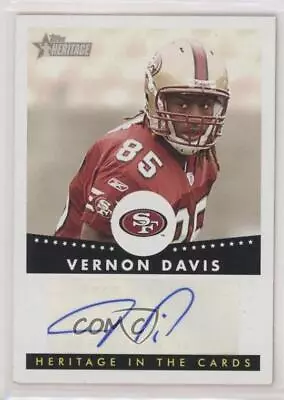 2006 Topps Heritage In The Cards Vernon Davis #HCA-VD Rookie Auto RC • $20.03