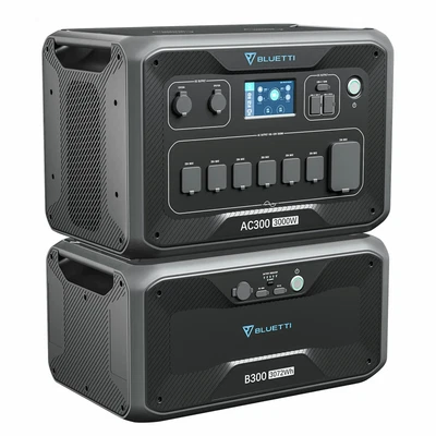 $2999 • Buy BLUETTI 3000W Solar Power Station AC300 B300 Generator Home Use 24/7 UPS Backup