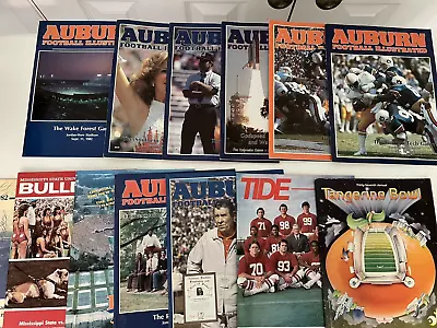1982 Auburn Football Program LOT ENTIRE SEASON Bo Jackson • $295