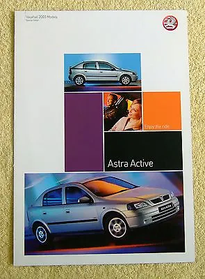Vauxhall Astra Active Mk4 2003 Special Edition Brochure  • $4.98