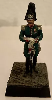 Vintage German Prussian Officer Painted Tin Toy Soldier - Wooden Base 1/32 • $36.95