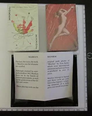 Marilyn Monroe 1976 2 Sealed Decks Pinup Nude Playing Card Set Pamphlet And Case • $49.99