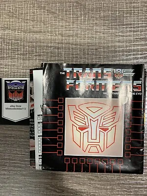 Checklist TriFold Catalog Vintage 1987 Hasbro Transformers G1 Optimus Megatron • $17.95