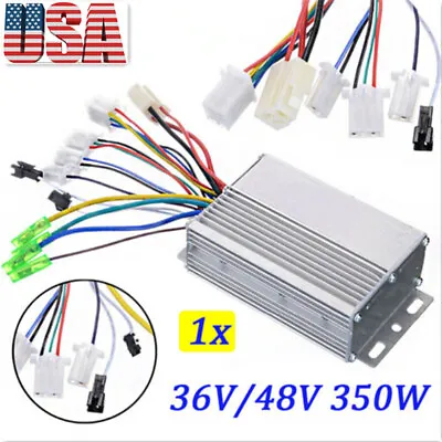 $18.49 • Buy 36V/48V 350W Brushless DC Motor Controller For Electric Bicycle E-bike Scooter