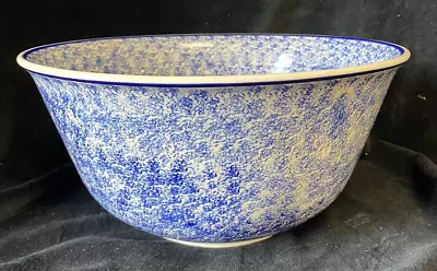 £275 • Buy Emma Bridgewater Blue Bowl Large Early Spongeware Stippleware