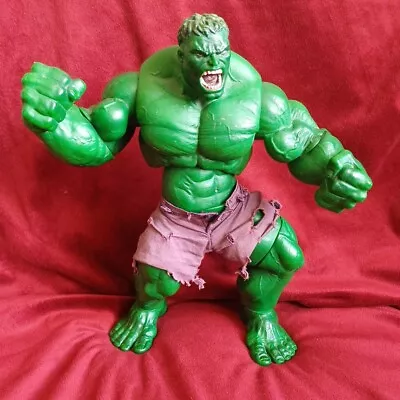 Incredible Hulk 12  Fully Articulated Marvel Action Figure Material Shorts 2003 • £29.99