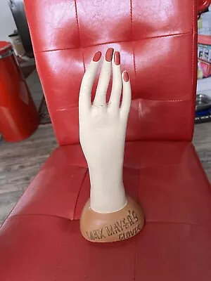 Vintage 1940’s Mannequin Max Mayer’s Glove Hand Retail Store Display • $95