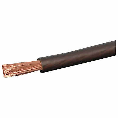 1m 0AWG Zero Gauge (2842/0.15) 250A Black Battery Power Cable • $37.95