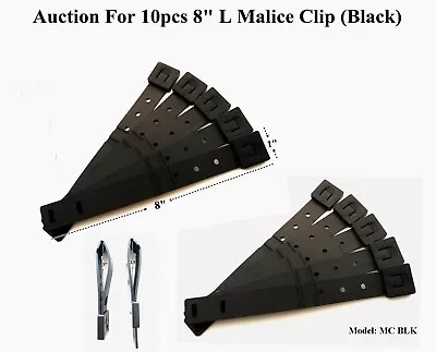 10 X Tactical Tailor - Short 8  Black MALICE Clips For GERBER BUCK Knife Pouch! • $14.90