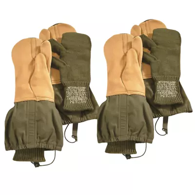 2 Pack US Military Trigger Mittens With Liners Used • $17.95