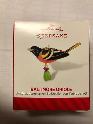 BEAUTY OF BIRDS 2014 Miniature Hallmark Ornament BALTIMORE ORIOLE • $20.99